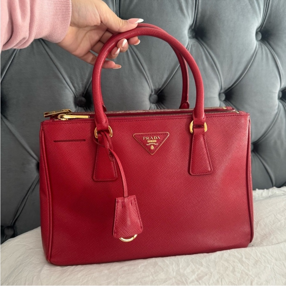 Prada Scarlet Leather Satchel